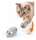 Ratón interactivo recargable USB para gatos con movimiento