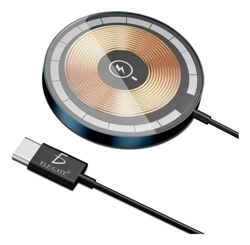 Cargador Inalámbrico Magnético Con Entrada Usb Tipo C
