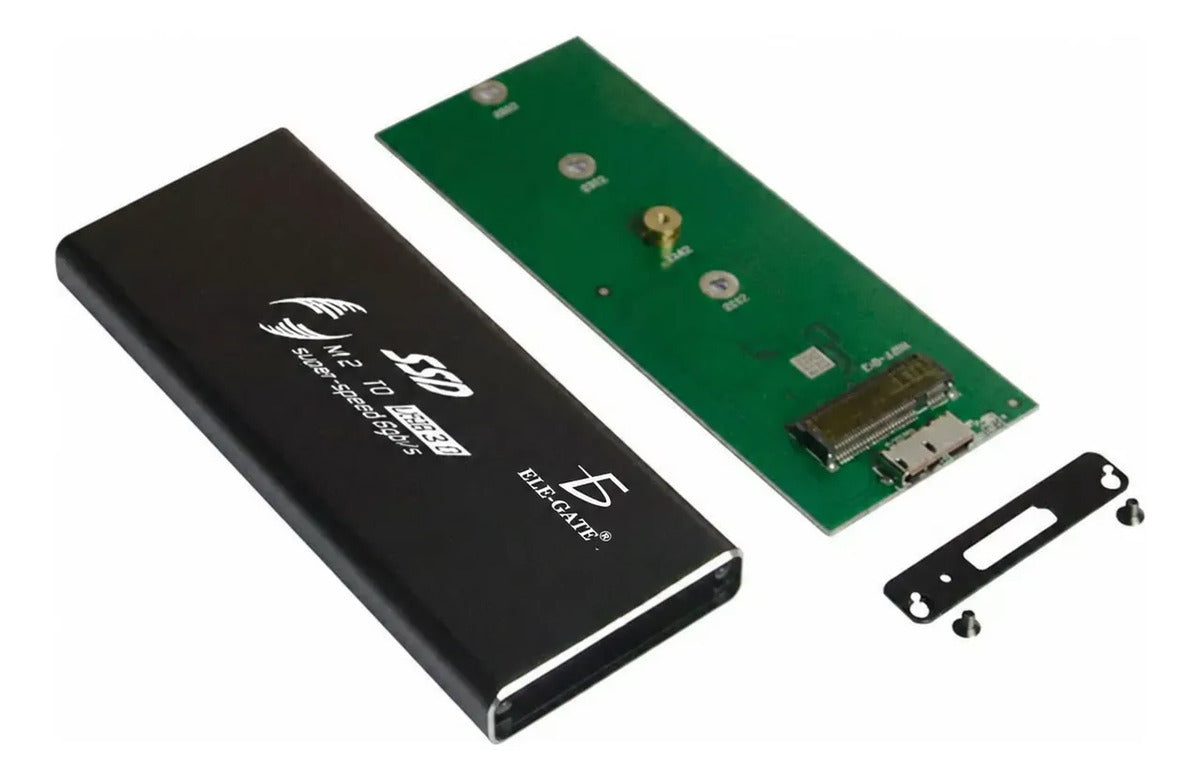 Adaptador case para SSD M.2 ngff SATA a USB 3.0 negro