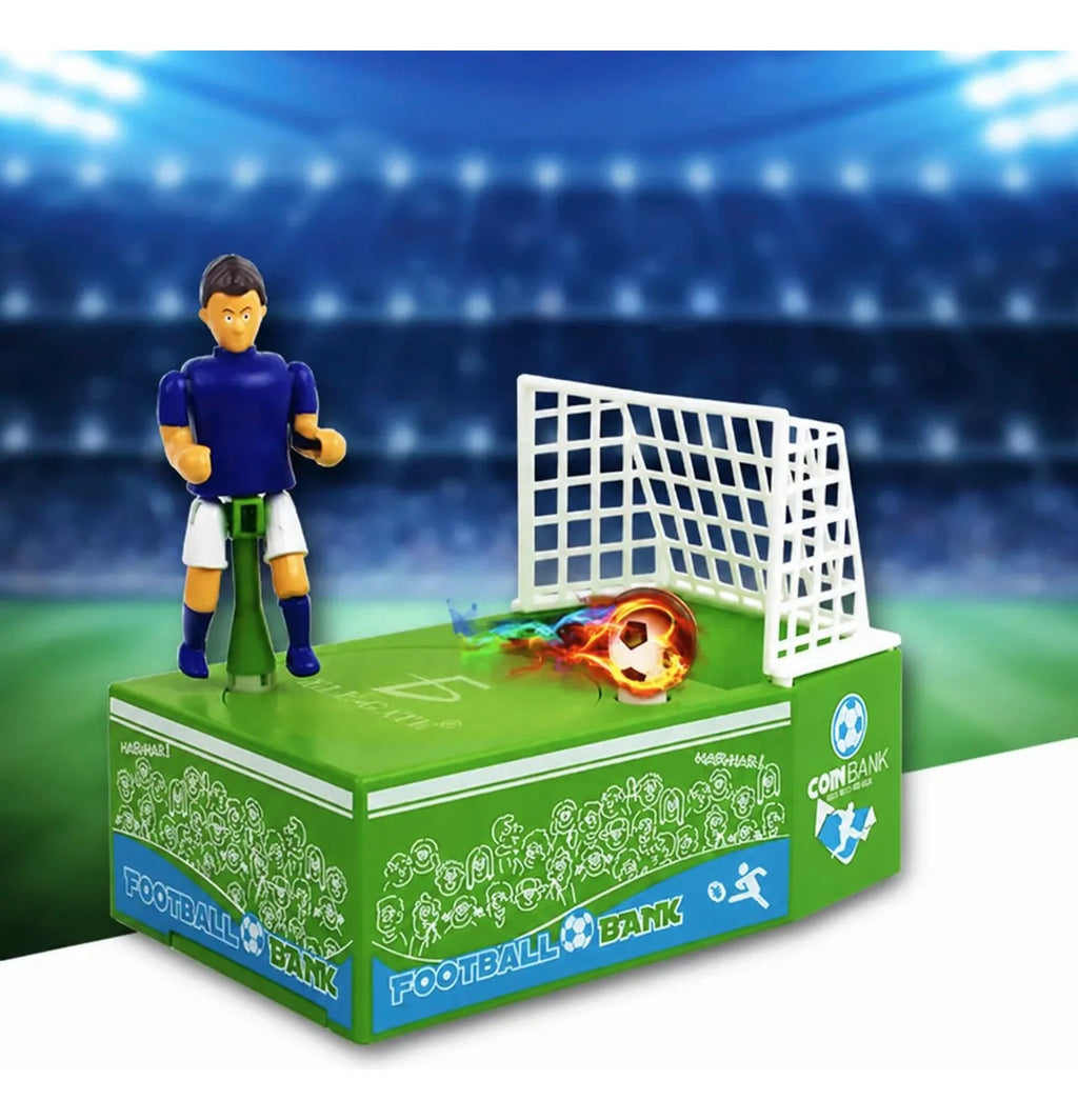 Alcancia Electronica De Cancha Futbol Jugador Patea Monedas