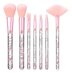 Set De 7 Piezas De Brochas De Maquillaje Kawaii - Suaves Y