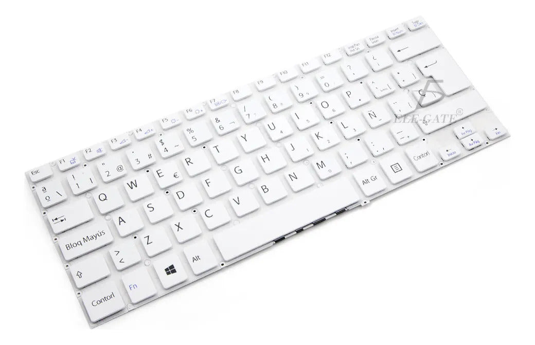Teclado laptop compatible con Sony vaio SVF142 blanco