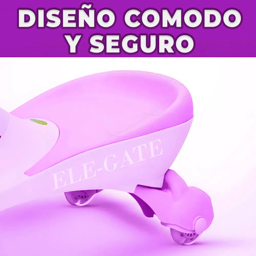 Carro Montable Patinete Twister Cinco Ruedas Infantil Sonido