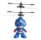Avión De Inducción Suspendido - Figura De Acción Luminosa Azul