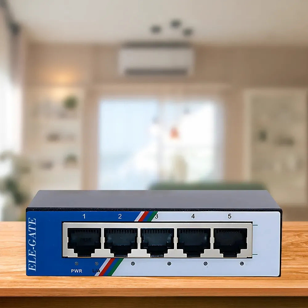 Conmutador Gigabit Switch Con 5 Puertos Rj45 1000 Mbps