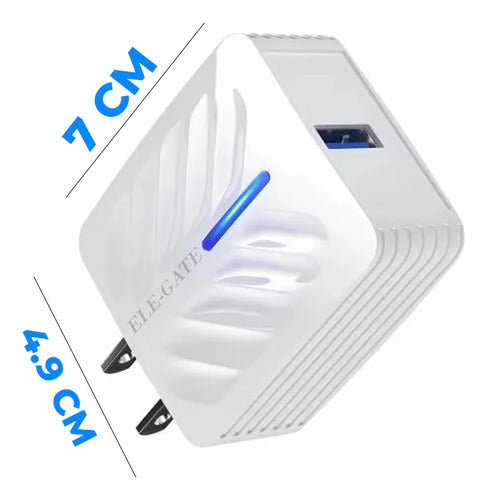 Cargador Quick Charge De Version 3.0 Con Conector Tipo V8