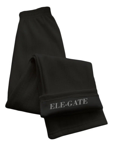 Pantalones Deportivos Con Forro Térmico De Cintura Alta Negro M