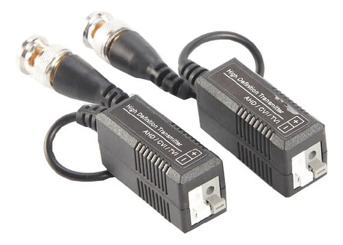 Balun Pasivo Utp Para Video Cctv Con Conector Bnc