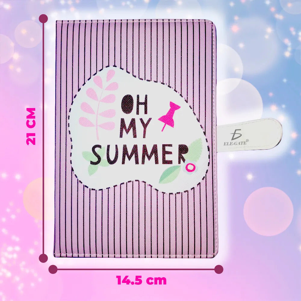 Cuaderno Con Estilo Coquete Con Forro Acolchado Y Banda