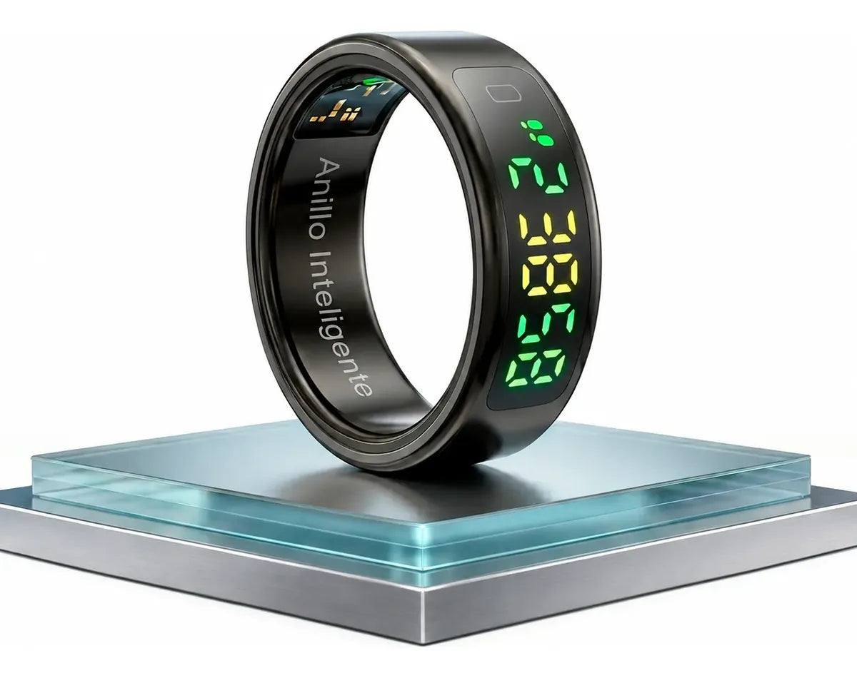 Anillo inteligente 5ATM negro talla 9