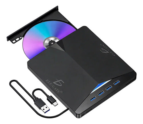 Grabador 7 en 1 de DVD/CD/VCD multifuncional con hub lector