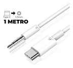 Cable Auxiliar Tipo C A Audio Estéreo 3.5mm Para Audífono