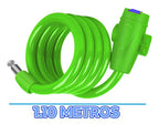 Candado Antirrobo 110 Cm Para Bicicleta Con Cable Plástico