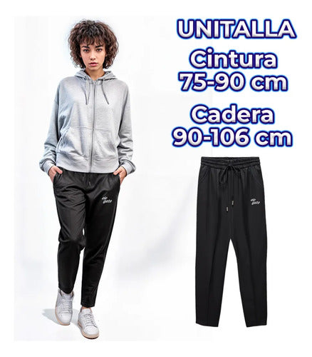 Pantalones Deportivos De Algodón Para Mujer Estilo Y Negro Xxl