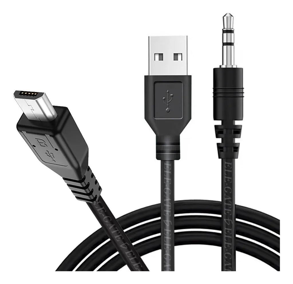 Cable micro USB V8 a USB y jack 3.5 mm de 1.5 m