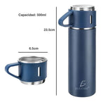 Termo Con Tazas Incluidas Para Té Y Café De Acero