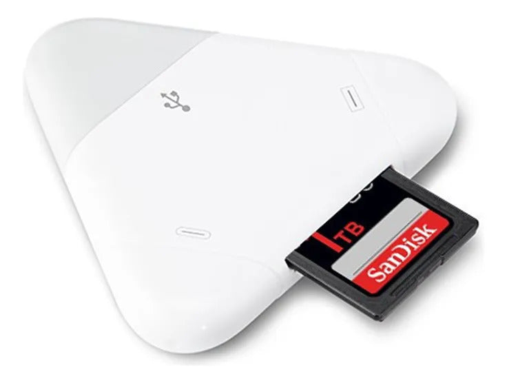 Lector De Tarjetas Sd 3 En 1 Usb Usb-c Para iPhone Lightning