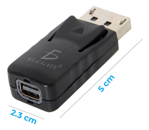 Adaptador Displayport Macho A Mini Displayport