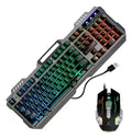 Teclado Luz Gamer Con Mouse Y Soporte De Celular