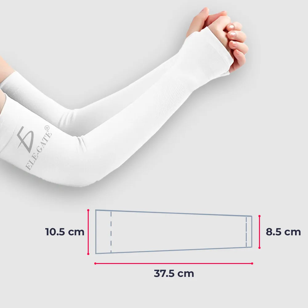 Mangas Uv Protección Para Brazo Seda Hielo Resistente Unitalla