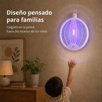 Mata Moscas Eléctrico Recargable Con Luz Uv 2 En 1