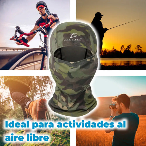 Pasamontañas Militar Camuflajeado Para Exteriores