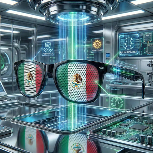 Lentes De Sol Bandera De México Con Protección Uv