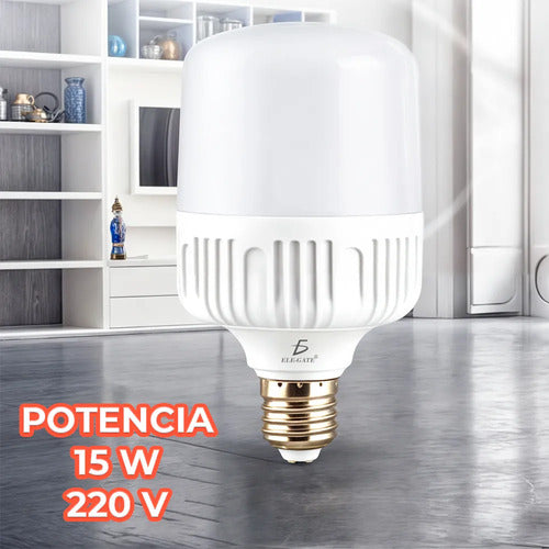 Paquete De 10 Focos Leds Super Potentes De 15w 6500k
