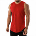 Camiseta sin mangas con tecnología avanzada para atletismo rojo XL