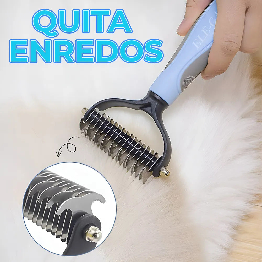 Rastrillo Deslanador Para Perros Y Gatos Con Dientes De