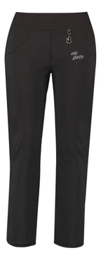 Pantalones elásticos de tela premium con forro térmico negro XXXL
