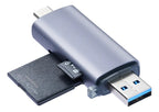 Lector de tarjetas SD 3 en 1 con adaptadores USB-C USB