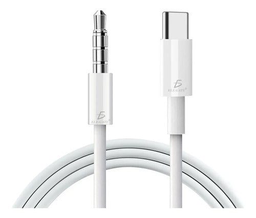Cable auxiliar tipo C a audio estéreo 3.5mm para audífono