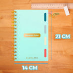 Cuaderno A Rayas De 80 Hojas Con 4 Separadores De Colores
