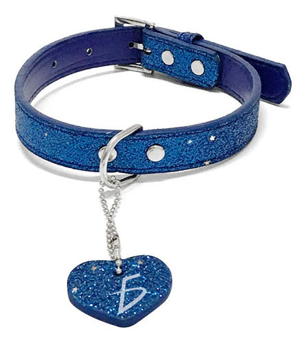 Collar Bling Para Mascotas Con Colgante En Forma De Corazón Rojo