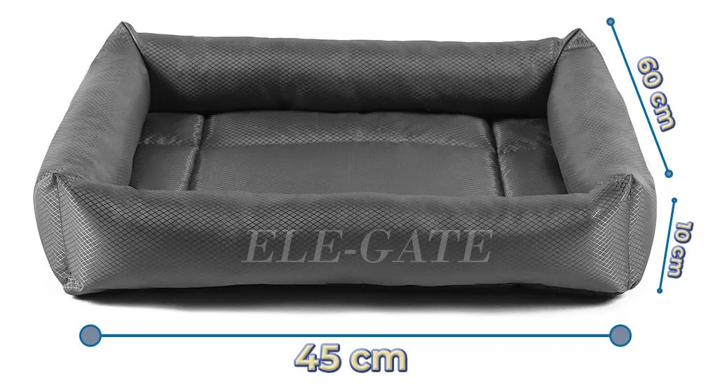 Cama acolchada repelente al agua con forro antideslizante
