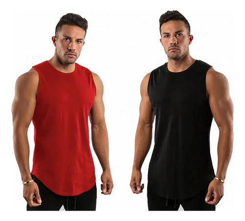 Camiseta Sin Mangas Con Tecnología Avanzada Para Atletismo Rojo Xl