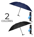 Paraguas Sombrilla Automático Compacto Lluvia Moda Negro