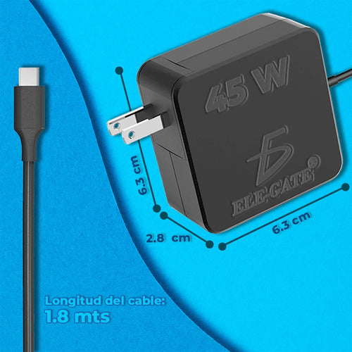 Cargador Universal 45 W Tipo C Cuadrado