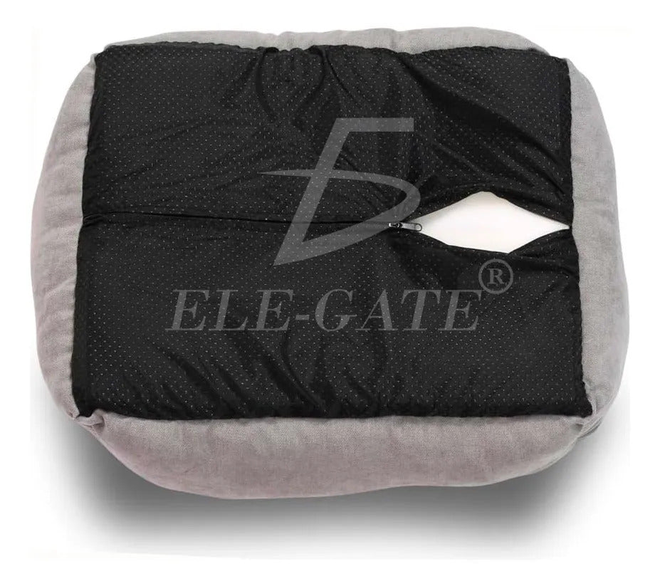 Cama Rectangular Para Mascotas 80 X 70 Cm Gris