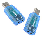 Tarjeta De Sonido Usb Con Conexiones De 3.5 Mm