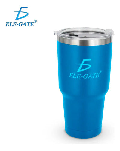 Taza Termo Acero Inoxidable Con Tapa Recipientes Térmicos Azul