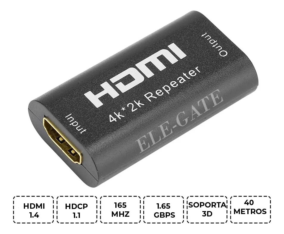 Amplificador De Señal Hdmi Repetidor De 1080p 3d Hdmi 4k