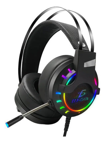Audifonos Gamer Para Ps4 Xbox Pc Led Rgb Negro