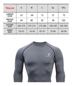 Playera De Compresión De Manga Larga Talla Xl Azul Marino Xl