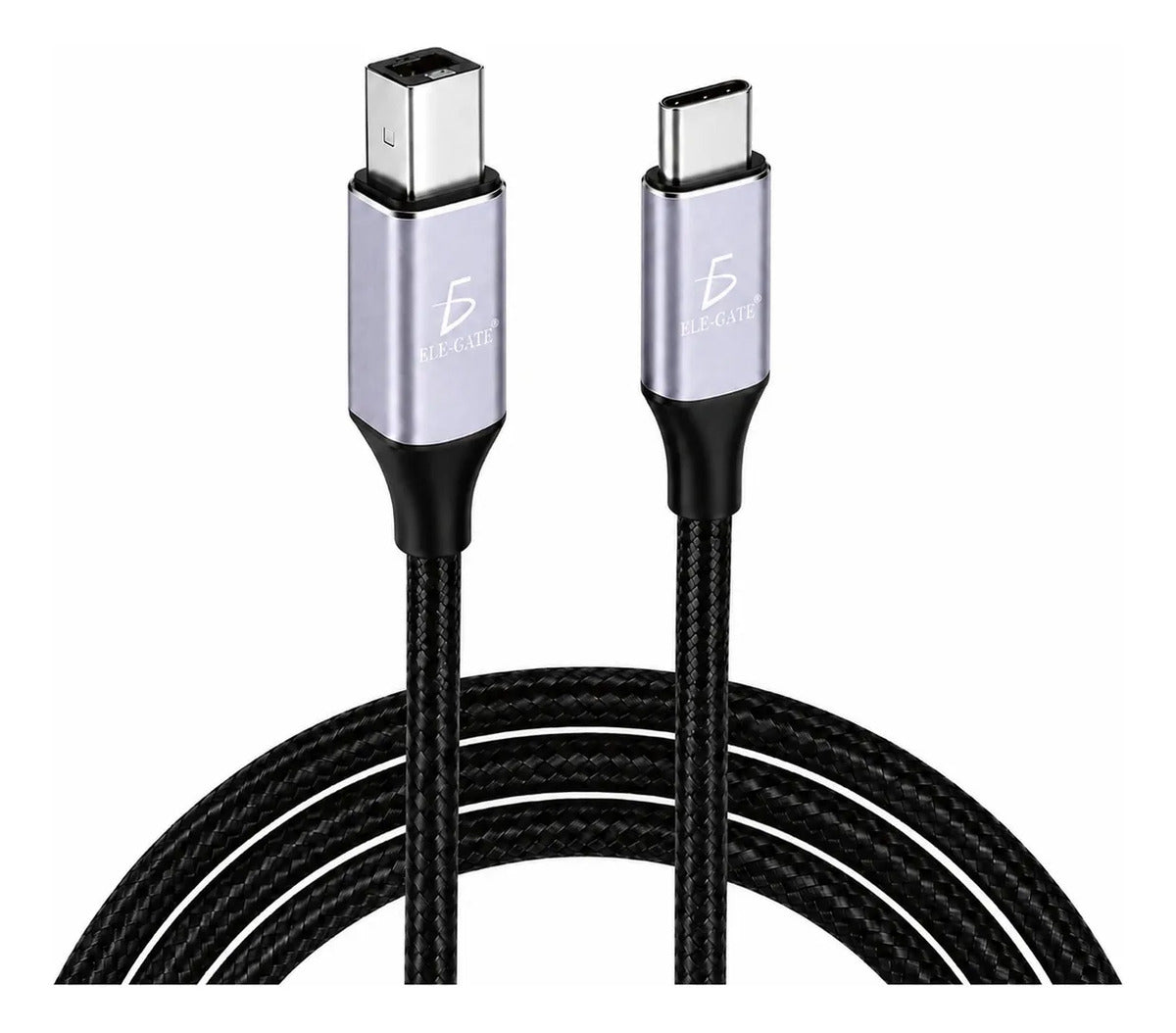 Cable USB-C a USB 2.0 tipo-B 2m trenzado para impresora