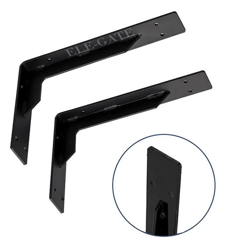 Soportes De Estante Flotante De Metal 34 X 14 X 5 Cm Set De