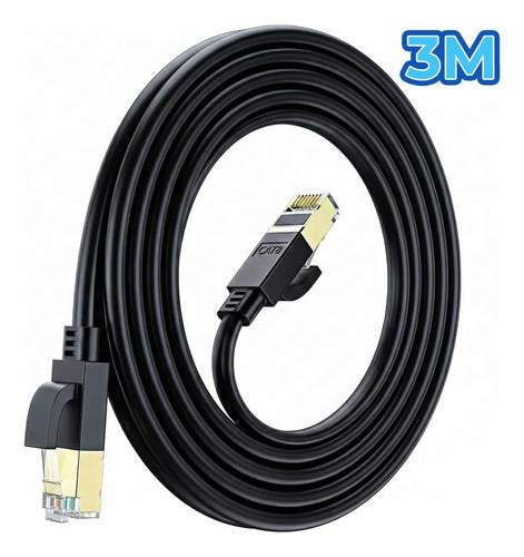 Cable De Red Cat 8 40 Gbps Doble Blindaje Disponible En 3 M