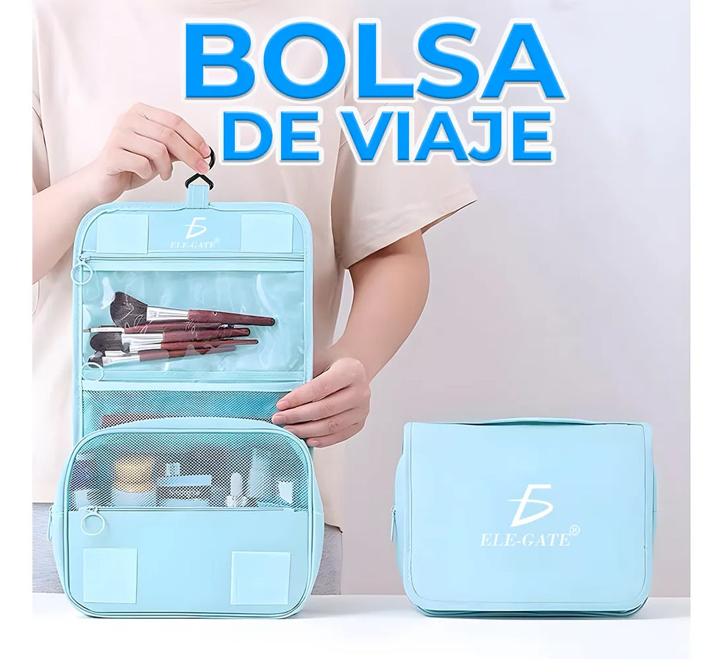 Bolsa De Aseo Para Viaje Con Gancho De Colgar