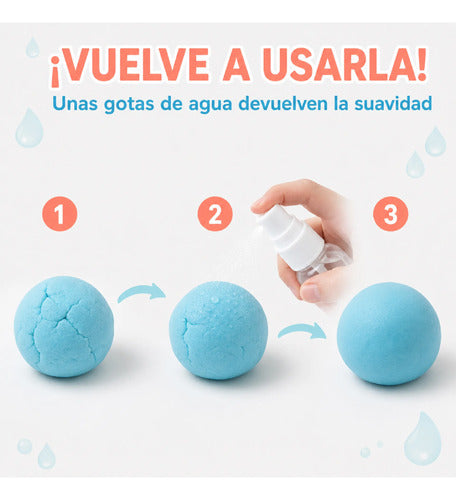 Kit De Plastilina Infantil Con Moldes De Animales Marinos